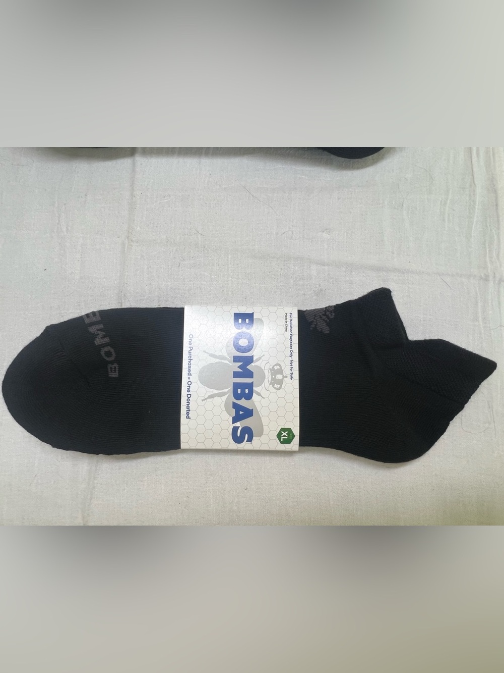 Bombas Black Socks Size XL Ankle 6 Pairs NEW - Picture 2 of 4